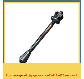 Болт анкерный фундаментный М12х600 мм тип 6.1 в Караганде